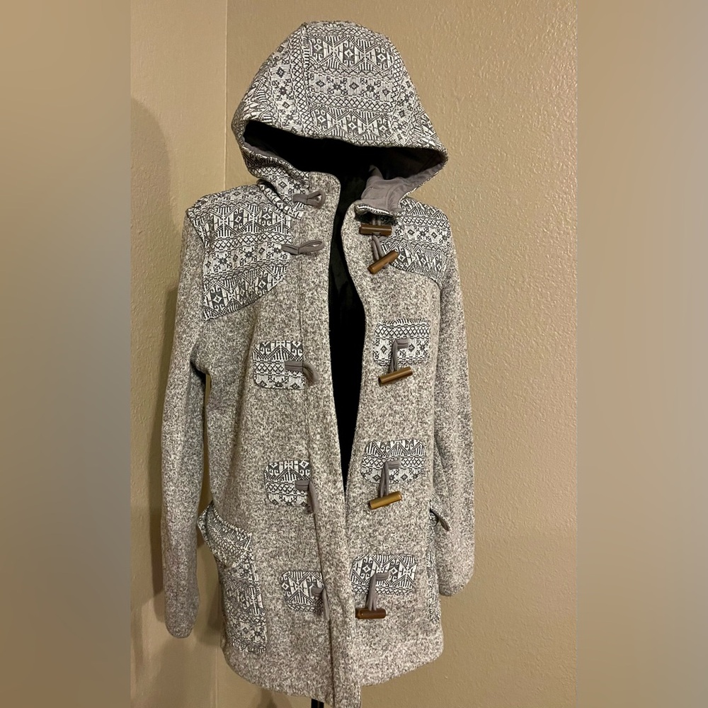 Patagonia Gray Patterned Toggle Jacket - image 2